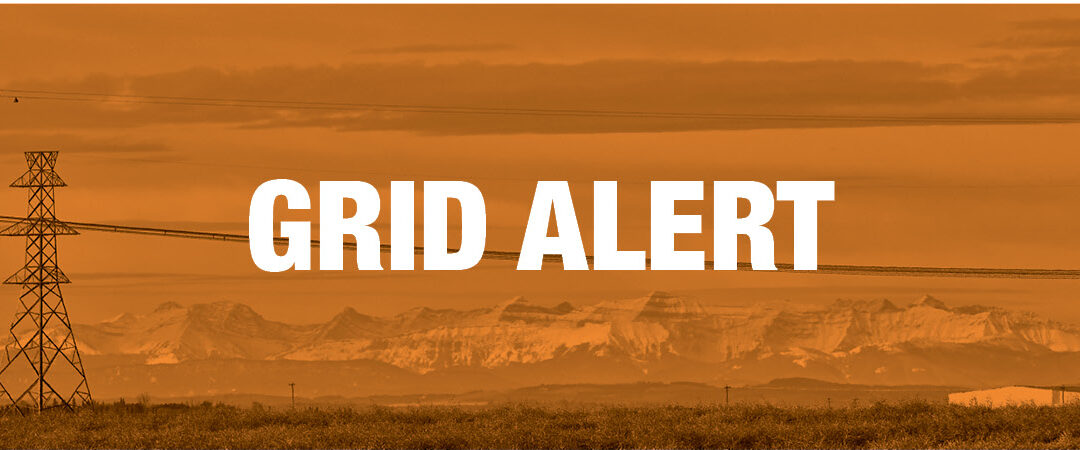 Electrical grid alert for Alberta issued Wednesday afternoon due to low wind, high temps and an outage