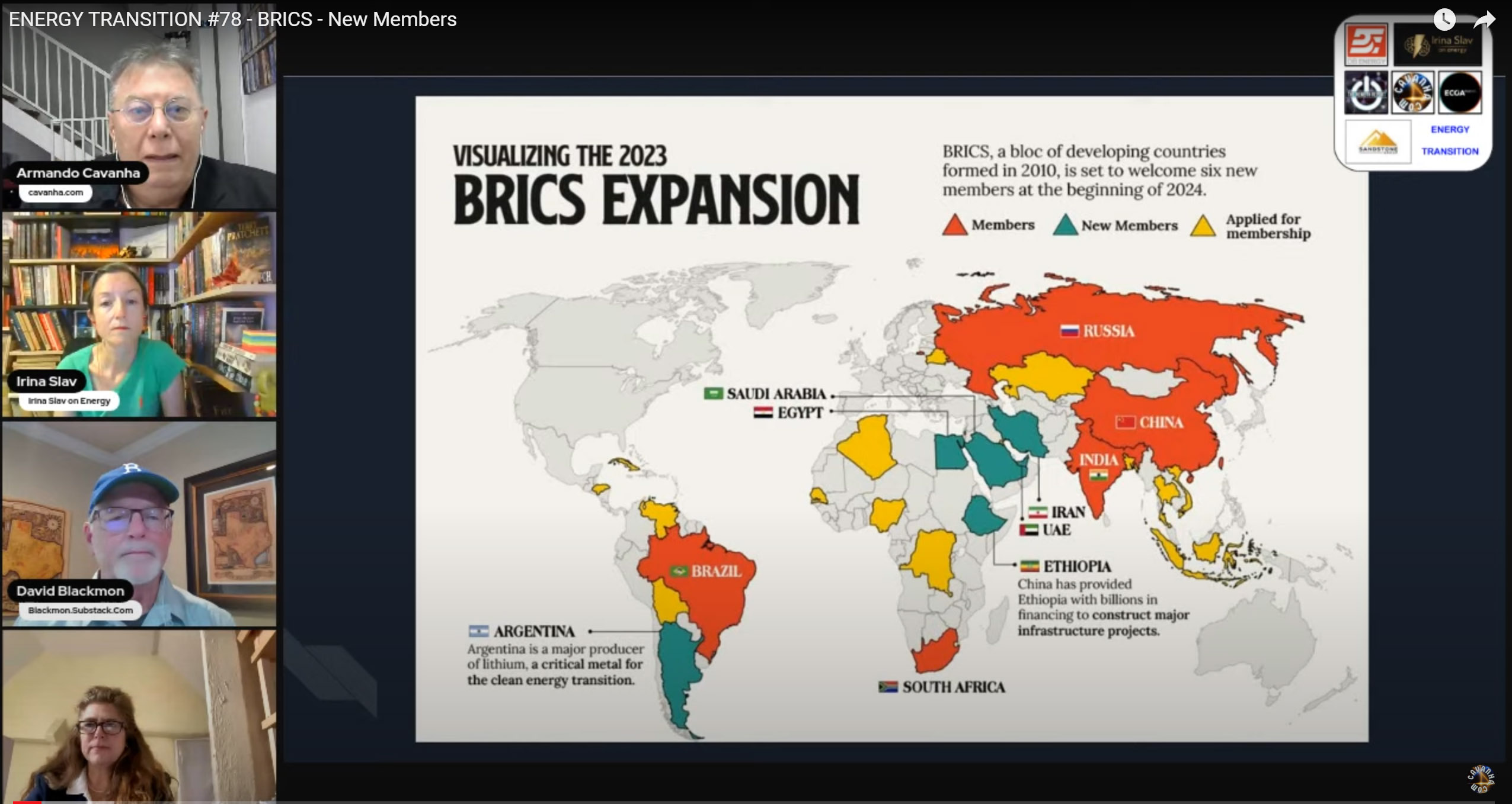 Energy Transition Podcast, Episode 78: BRICS Adds Six New Members ...