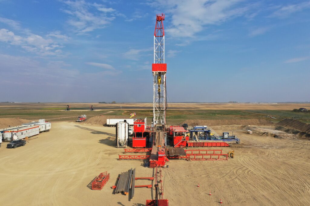 Betts Drilling Rig 2 was working near Lampman in late September. Photo by Brian Zinchuk
