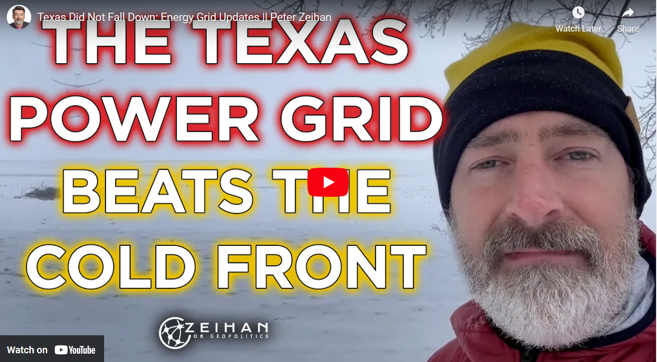 Peter Zeihan Texas Did Not Fall Down Energy Grid Updates Pipeline