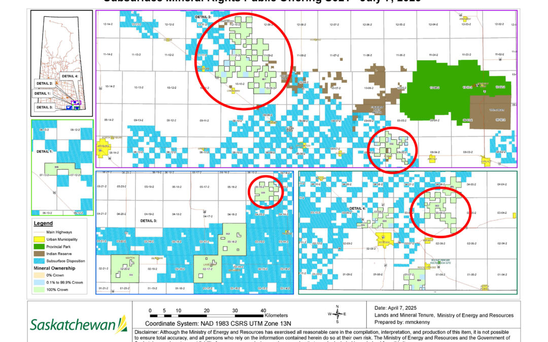 Lithium in SK, Part 35: Higher prices per hectare for lithium seen in July 7 Crown sale
