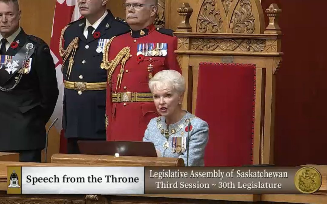 Everything energy-related in the Speech from the Throne